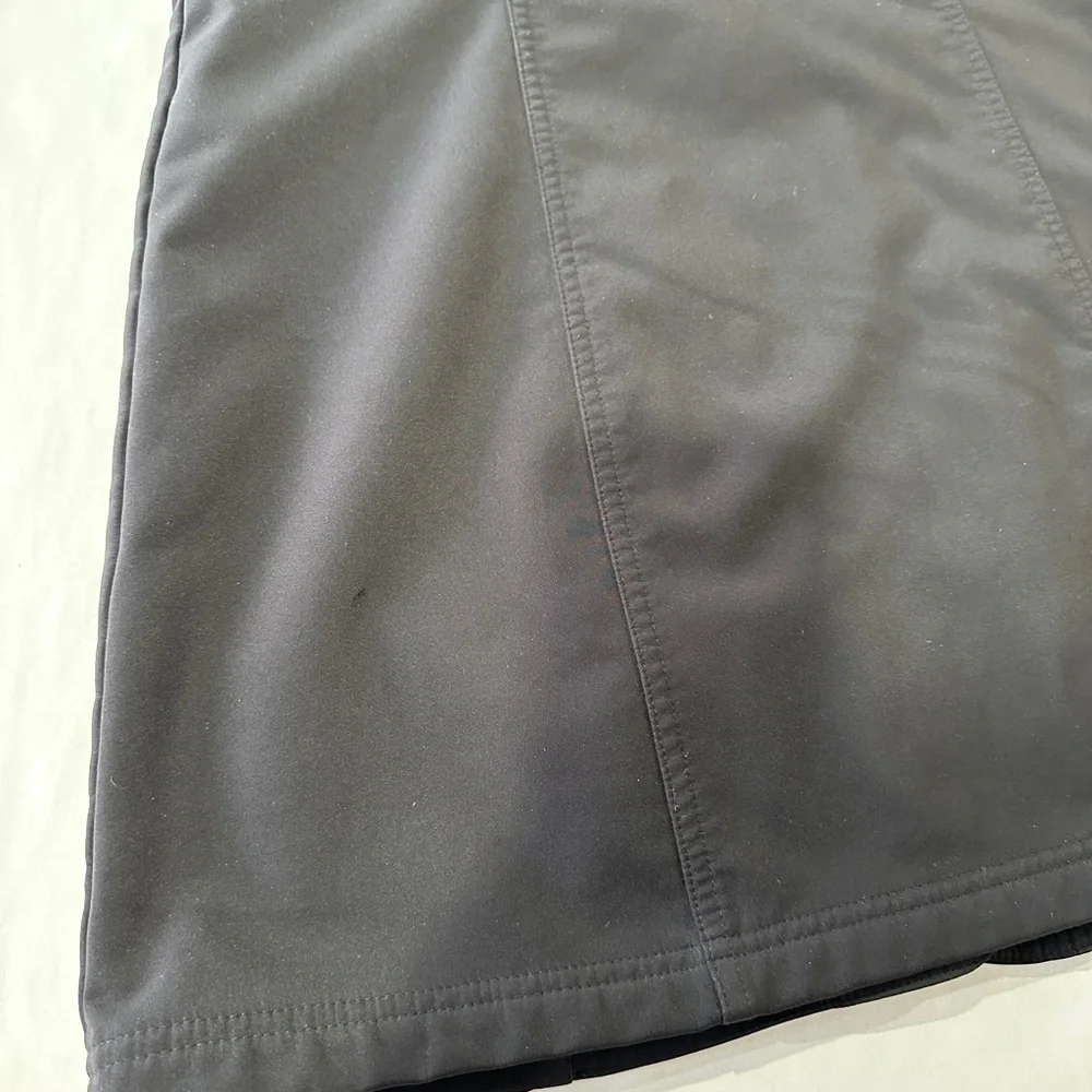 Liz Claiborne Women’s All Weather Coat Black Zip Snaps Hooded Mesh Lining Size M